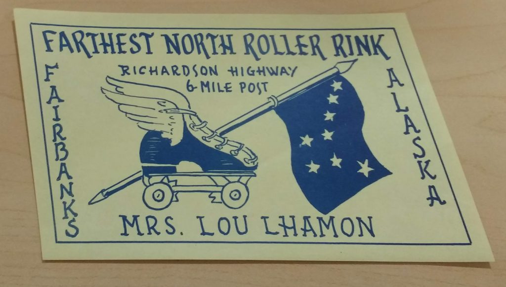 Farthest North Roller Rink sticker